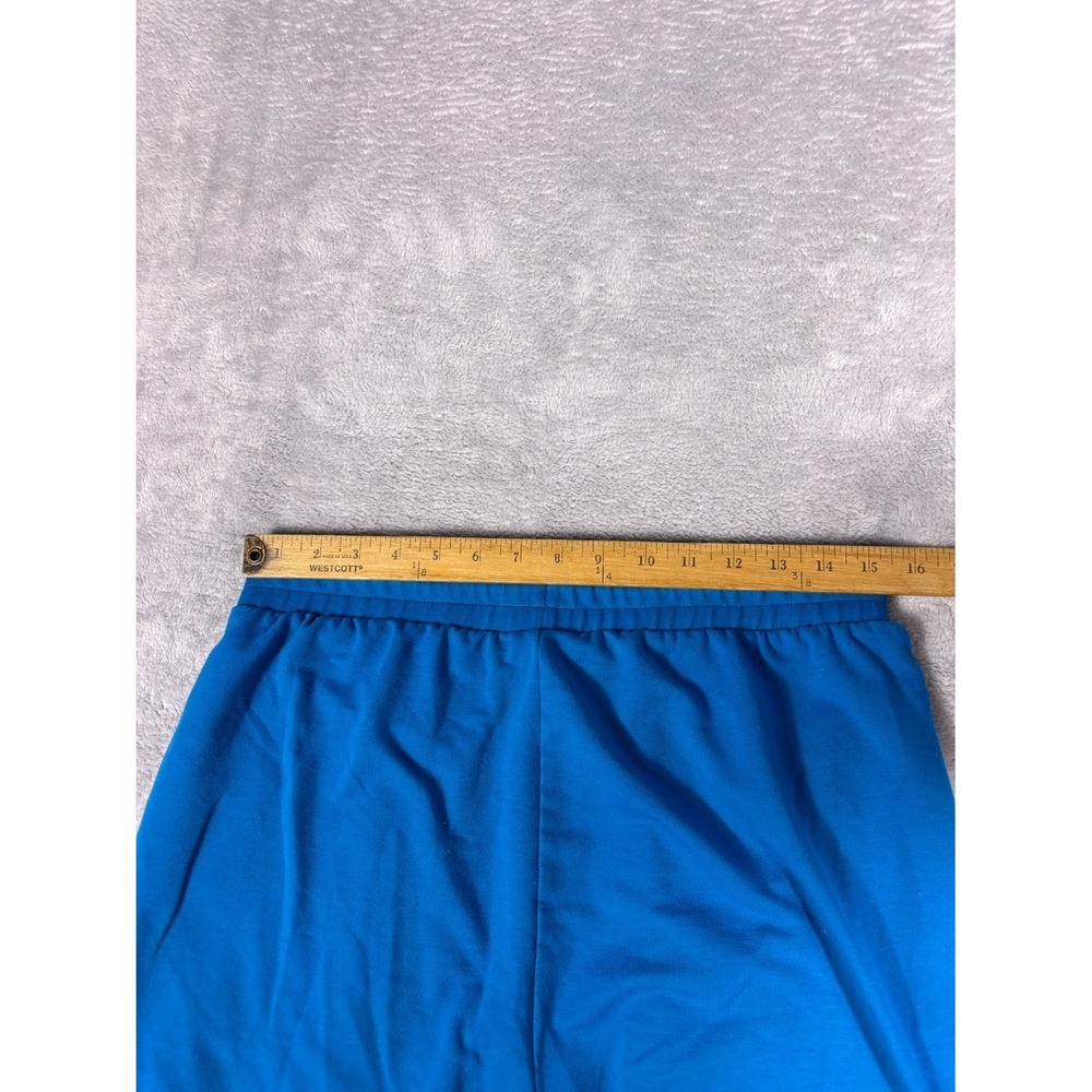 Gymshark Mens Size M Blue Raw Hem Fleece Sweat Shorts Athletic Drawstring Gym - Picture 8 of 10